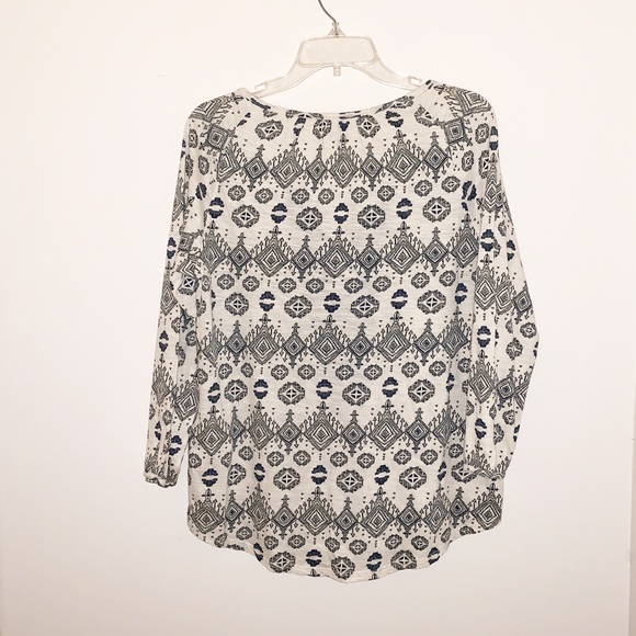 Lucky Brand Boho Tassel Blouse - Picture 3 of 4